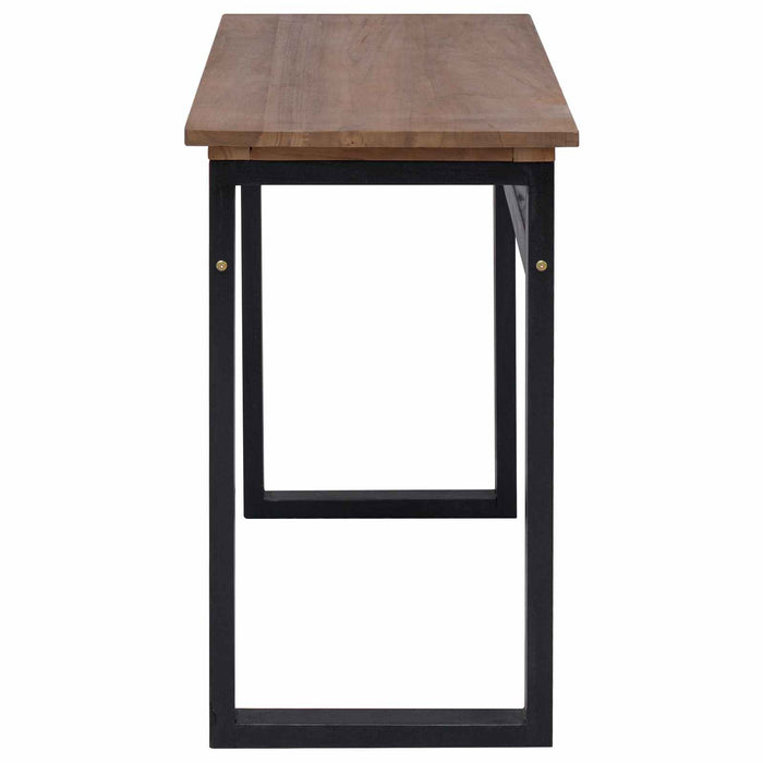 Birou natural Lemn solid de tec 100 x 45 x 75cm WALTI
