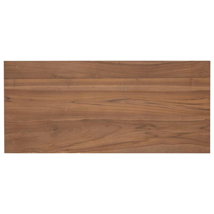 Birou natural Lemn solid de tec 100 x 45 x 75cm WALTI
