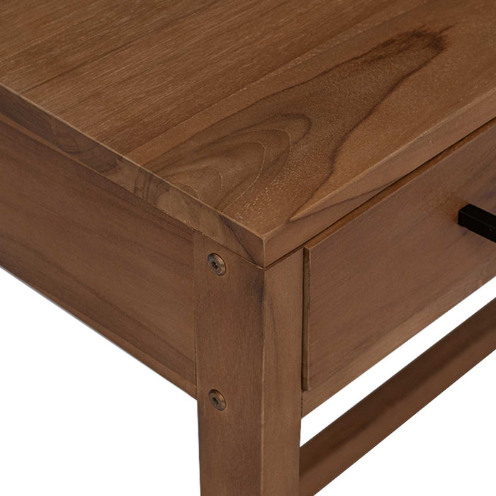 Birou cu Sertare natural Lemn solid de tec 80 x 50 x 75 cm WALTI