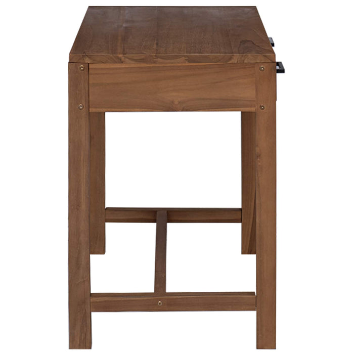 Birou cu Sertare natural Lemn solid de tec 80 x 50 x 75 cm WALTI