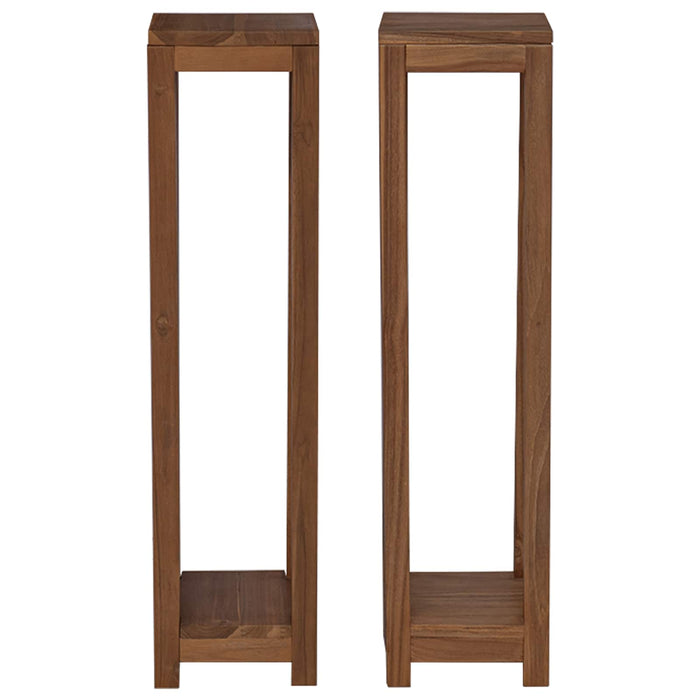 Suport pentru plante 2 buc. natural 25 x 25 x 100 cm WALTI