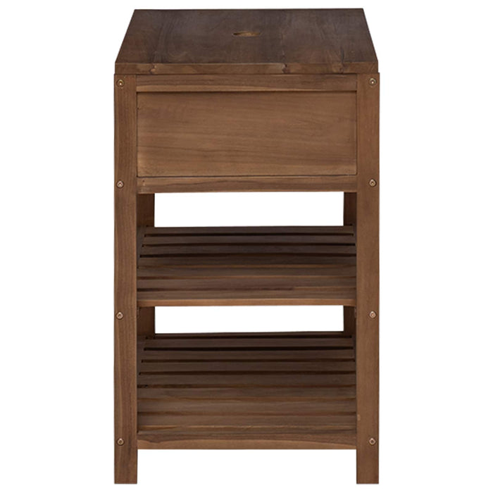 Dulap de Baie natural 60 x 45 x 75 cm Lemn solid de tec WALTI