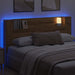 Cadran cu LED cu raft Stejar artizanal 180 x 16,5 x 103,5 cm - WALTI WALTI