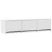 Cabinet TV cu led cu sertar Alb 165 x 34 x 40 cm Lemn compozit - WALTI WALTI