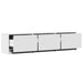 Cabinet TV cu led cu sertar Alb 165 x 34 x 40 cm Lemn compozit - WALTI WALTI