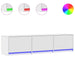 Cabinet TV cu led cu sertar Alb 165 x 34 x 40 cm Lemn compozit - WALTI WALTI