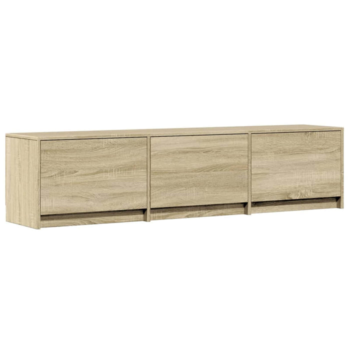 Cabinet TV cu led Sonoma 165 x 34 x 40 cm Lemn compozit - WALTI WALTI