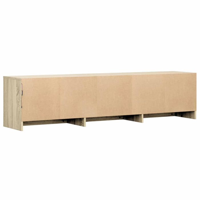 Cabinet TV cu led Sonoma 165 x 34 x 40 cm Lemn compozit - WALTI WALTI