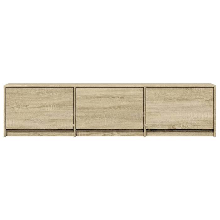 Cabinet TV cu led Sonoma 165 x 34 x 40 cm Lemn compozit - WALTI WALTI