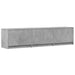 Cabinet TV cu led Beton 165 x 34 x 40 cm Lemn compozit - WALTI WALTI