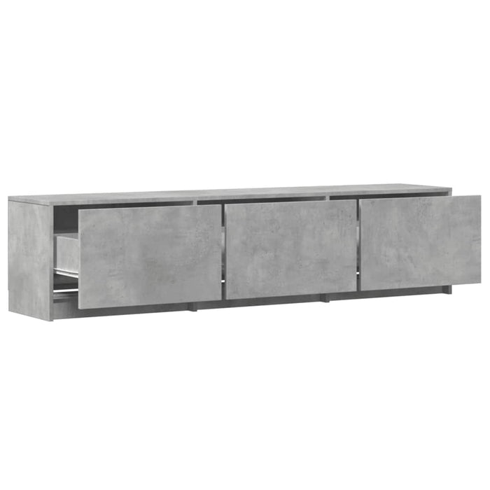 Cabinet TV cu led Beton 165 x 34 x 40 cm Lemn compozit - WALTI WALTI