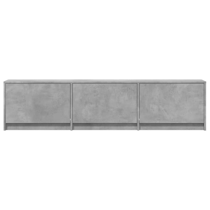 Cabinet TV cu led Beton 165 x 34 x 40 cm Lemn compozit - WALTI WALTI