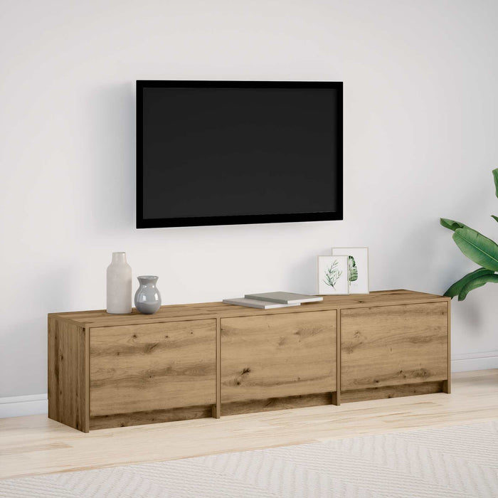 Cabinet TV Stejar Artizanal 165 x 34 x 40 cm Lemn compozit - WALTI WALTI