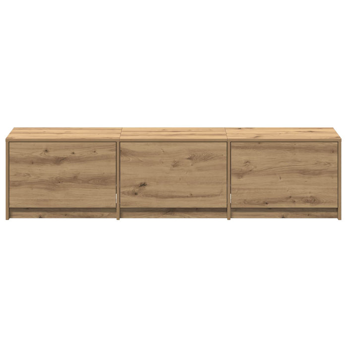 Cabinet TV Stejar Artizanal 165 x 34 x 40 cm Lemn compozit - WALTI WALTI