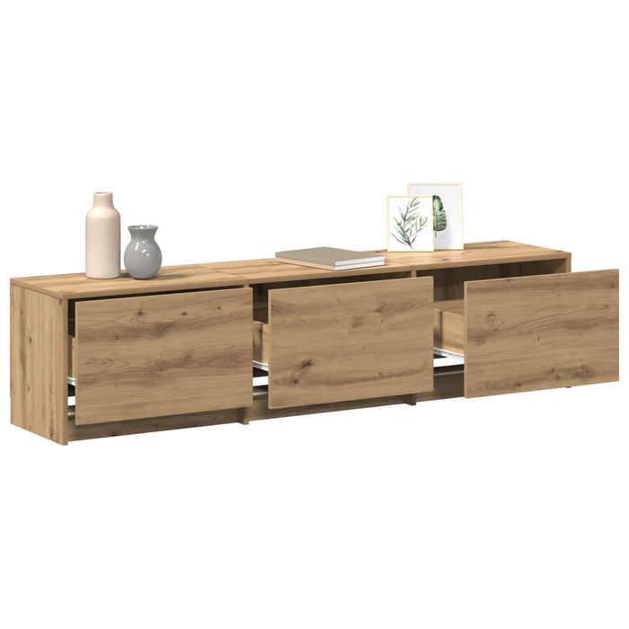 Cabinet TV Stejar Artizanal 165 x 34 x 40 cm Lemn compozit - WALTI WALTI