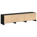 Cabinet TV cu led Stejar Negru 165 x 34 x 40 cm Lemn compozit - WALTI WALTI