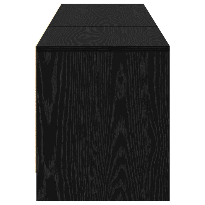Cabinet TV cu led Stejar Negru 165 x 34 x 40 cm Lemn compozit - WALTI WALTI