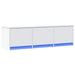 Cabinet TV cu led cu sertar Alb 140 x 34 x 40 cm Lemn compozit - WALTI WALTI