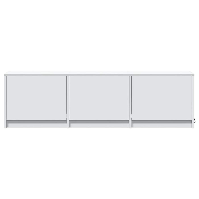 Cabinet TV cu led cu sertar Alb 140 x 34 x 40 cm Lemn compozit - WALTI WALTI