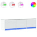 Cabinet TV cu led cu sertar Alb 140 x 34 x 40 cm Lemn compozit - WALTI WALTI