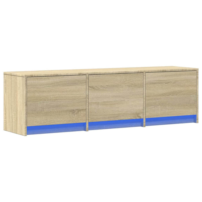 Cabinet TV cu led Sonoma 140 x 34 x 40 cm Lemn compozit - WALTI WALTI