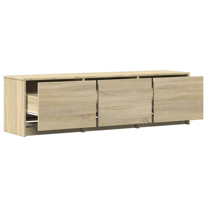 Cabinet TV cu led Sonoma 140 x 34 x 40 cm Lemn compozit - WALTI WALTI