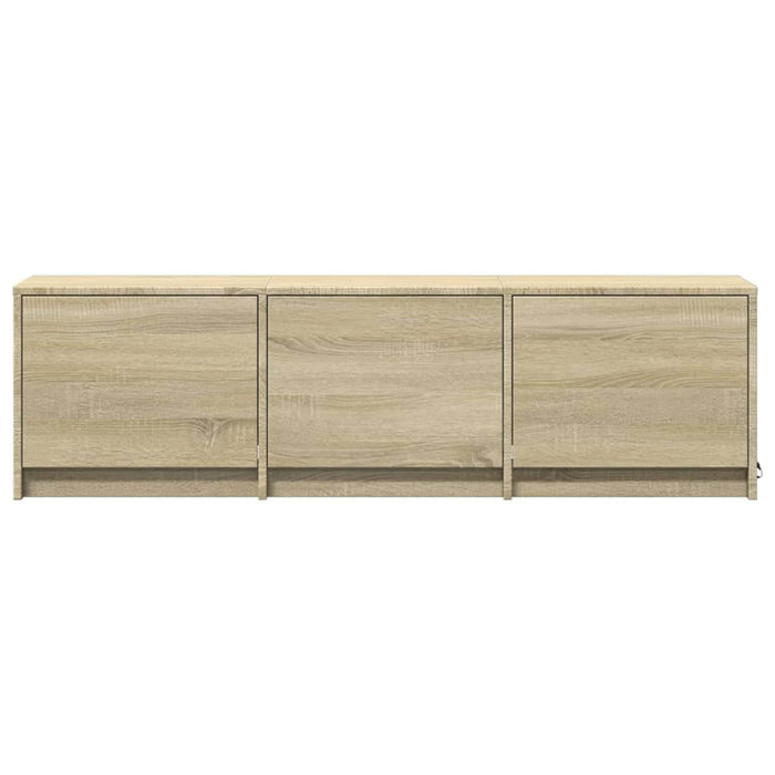 Cabinet TV cu led Sonoma 140 x 34 x 40 cm Lemn compozit - WALTI WALTI