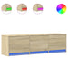 Cabinet TV cu led Sonoma 140 x 34 x 40 cm Lemn compozit - WALTI WALTI