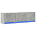 Cabinet TV cu led Beton 140 x 34 x 40 cm Lemn compozit - WALTI WALTI