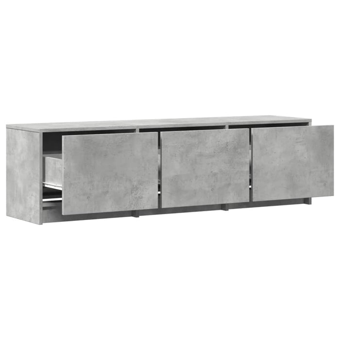 Cabinet TV cu led Beton 140 x 34 x 40 cm Lemn compozit - WALTI WALTI