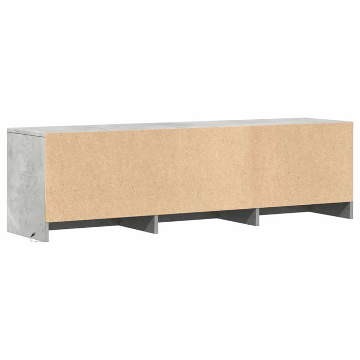 Cabinet TV cu led Beton 140 x 34 x 40 cm Lemn compozit - WALTI WALTI