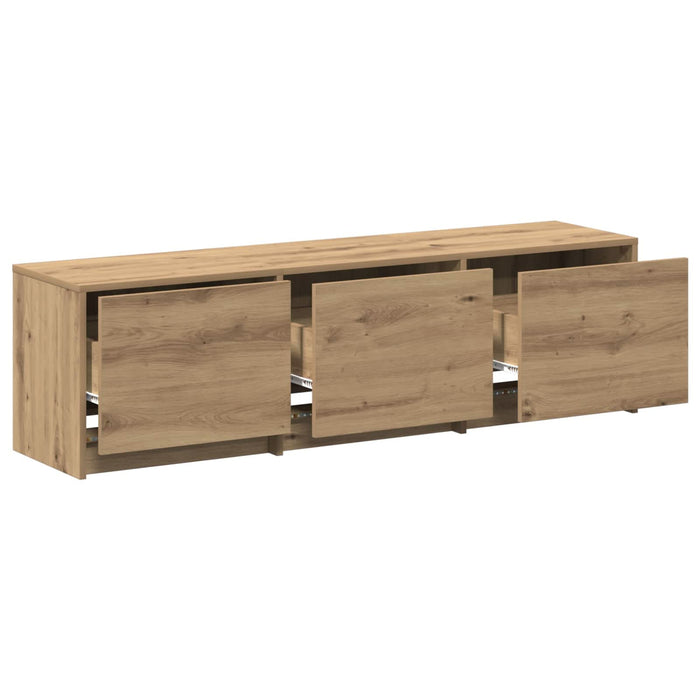 Cabinet TV Stejar Artizanal 140 x 34 x 40 cm Lemn compozit - WALTI WALTI