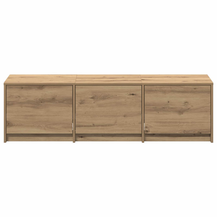 Cabinet TV Stejar Artizanal 140 x 34 x 40 cm Lemn compozit - WALTI WALTI