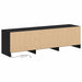 Cabinet TV cu led Stejar Negru 140 x 34 x 40 cm Lemn compozit - WALTI WALTI