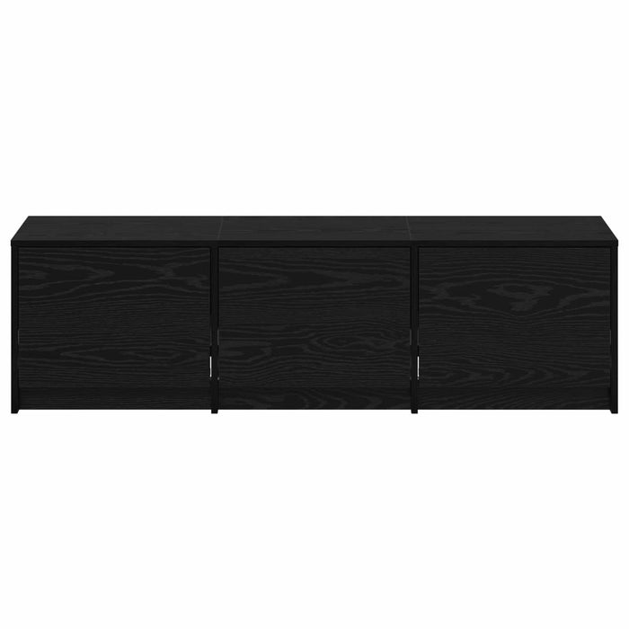 Cabinet TV cu led Stejar Negru 140 x 34 x 40 cm Lemn compozit - WALTI WALTI