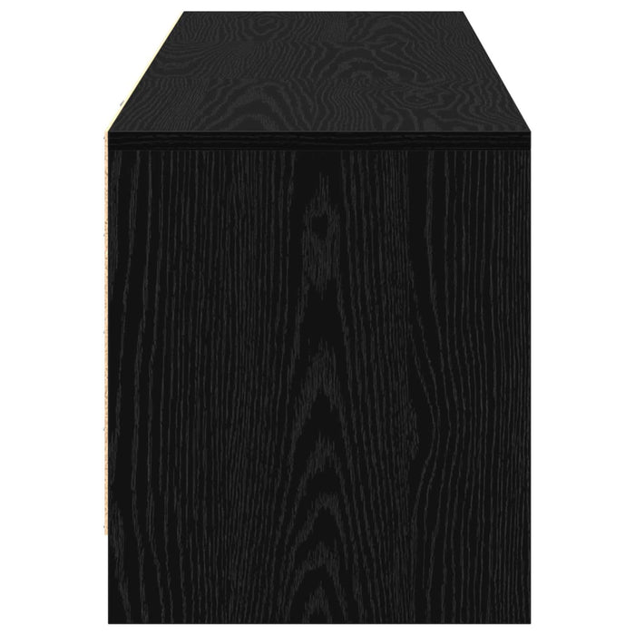 Cabinet TV cu led Stejar Negru 140 x 34 x 40 cm Lemn compozit - WALTI WALTI