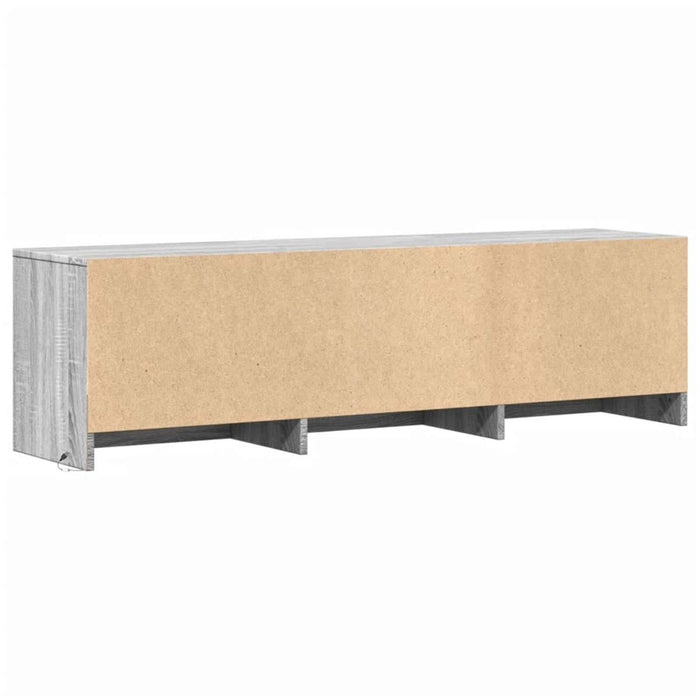 Cabinet TV cu led Gri Sonoma 140 x 34 x 40 cm Lemn compozit - WALTI WALTI