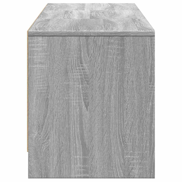 Cabinet TV cu led Gri Sonoma 165 x 34 x 40 cm Lemn compozit - WALTI WALTI