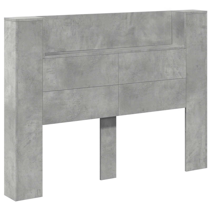 Cadran cu LED cu raft Beton 140 x 16,5 x 103,5 cm Lemn compozit - WALTI WALTI