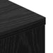 Cadran cu LED Stejar Negru 140 x 16,5 x 103,5 cm Lemn compozit - WALTI WALTI