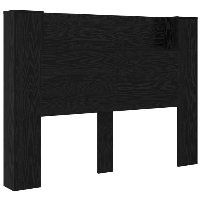 Cadran cu LED Stejar Negru 140 x 16,5 x 103,5 cm Lemn compozit - WALTI WALTI
