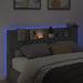 Cadran cu LED cu raft Beton 180 x 16,5 x 103,5 cm Lemn compozit - WALTI WALTI