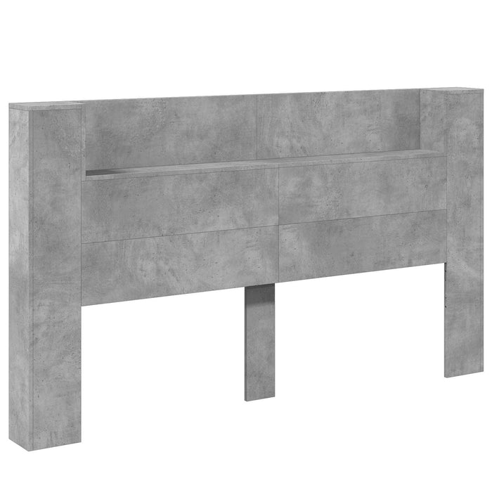 Cadran cu LED cu raft Beton 180 x 16,5 x 103,5 cm Lemn compozit - WALTI WALTI