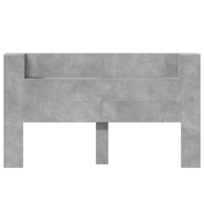 Cadran cu LED cu raft Beton 180 x 16,5 x 103,5 cm Lemn compozit - WALTI WALTI