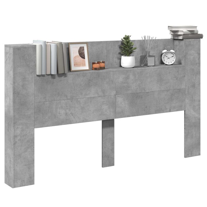 Cadran cu LED cu raft Beton 180 x 16,5 x 103,5 cm Lemn compozit - WALTI WALTI