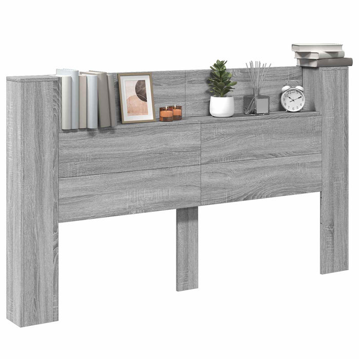 Cadran cu LED Gri Sonoma 180 x 16,5 x 103,5 cm Lemn compozit - WALTI WALTI