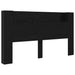 Cadran cu LED Stejar Negru 180 x 16,5 x 103,5 cm Lemn compozit - WALTI WALTI