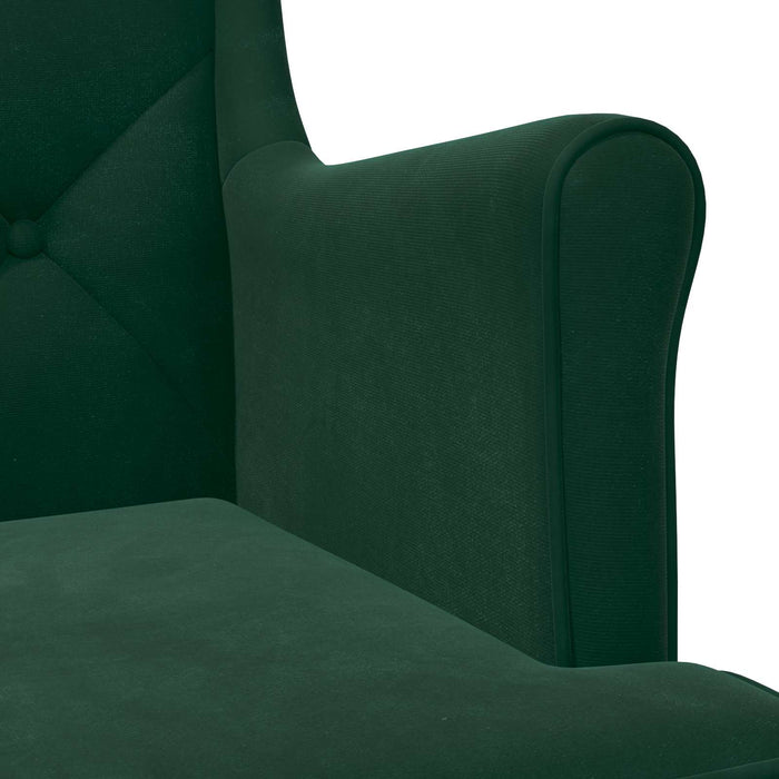 fotoliu Verde închis Catifea - WALTI WALTI