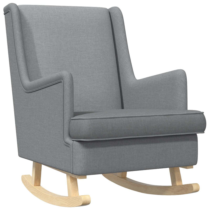 Scaun balansoar Gri deschis 62 x 80 x 85 cm țesătură - WALTI WALTI
