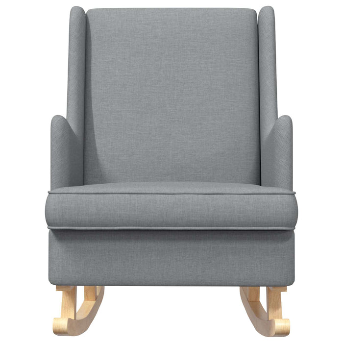 Scaun balansoar Gri deschis 62 x 80 x 85 cm țesătură - WALTI WALTI